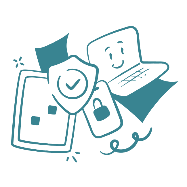 Key features illustration in The Play Professionals branded colour